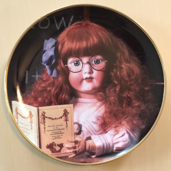 Franklin Mint Hanau Doll Museum Plates (Lot of 5) Cute yet Creepy Dolls Vintage - Picture 9 of 12